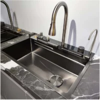 خرید سینک ظرفشویی پیانویی 5 کلید برند هایشن (hyshin)