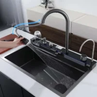 خرید سینک ظرفشویی پیانویی 5 کلید برند هایشن (hyshin)