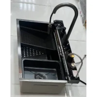 خرید سینک ظرفشویی پیانویی آبشاری 7 کلید فول آپشن برند هایشین (hyshin)