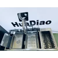 خرید سینک ظرفشویی پیانویی پنج کلید سایز 100سانت آبچکان دار از برند هوادیو HuaDiao
