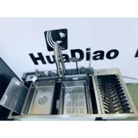خرید سینک ظرفشویی پیانویی پنج کلید سایز 100سانت آبچکان دار از برند هوادیو HuaDiao