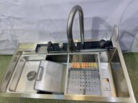 سینک پیانویی 5 کلیدسایز 90 برند SK رنگ کروم مات